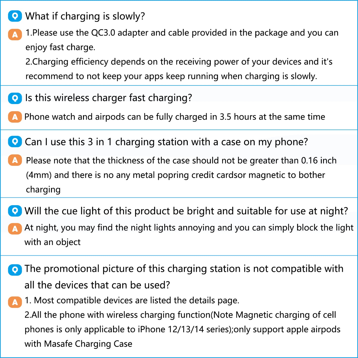 Charging Station, Wirelss Charger, Magnetic Fast Charging Station Compatible with Iphone 16 15 14 13 12 11 Pro Max XS XR, for Iwatch Series 9 8 7 6 5 4 3 2 SE, for Airpods 3 2 Pro