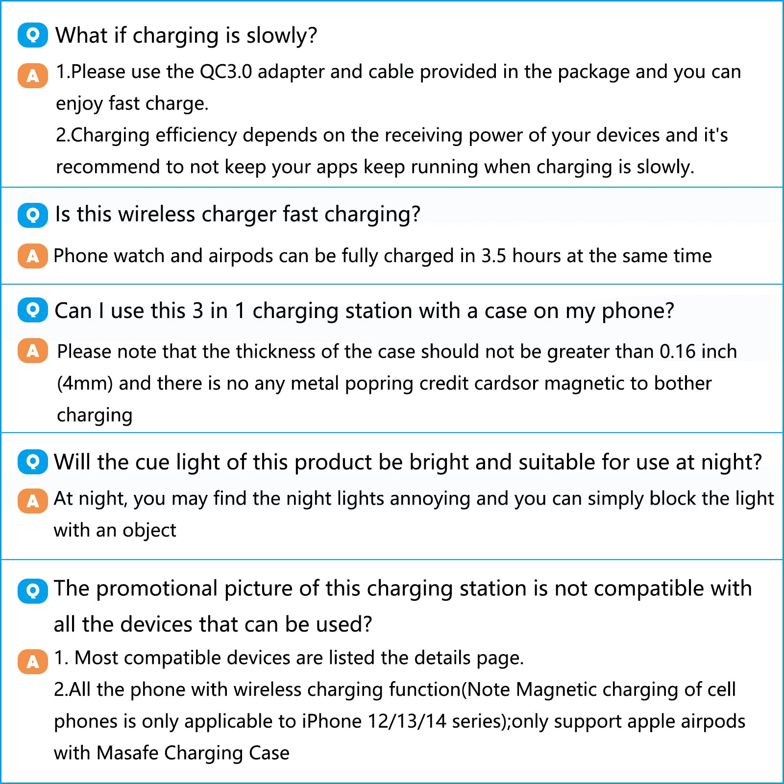 Charging Station, Wirelss Charger, Magnetic Fast Charging Station Compatible with Iphone 16 15 14 13 12 11 Pro Max XS XR, for Iwatch Series 9 8 7 6 5 4 3 2 SE, for Airpods 3 2 Pro